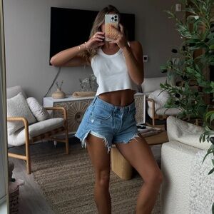 Women's Blue Denim Shorts